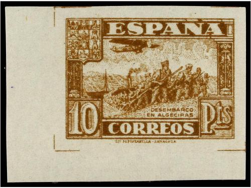 ** ESPAÑA. Ed. 802/13s. SERIE COMPLETA SIN DENTAR, bordes de