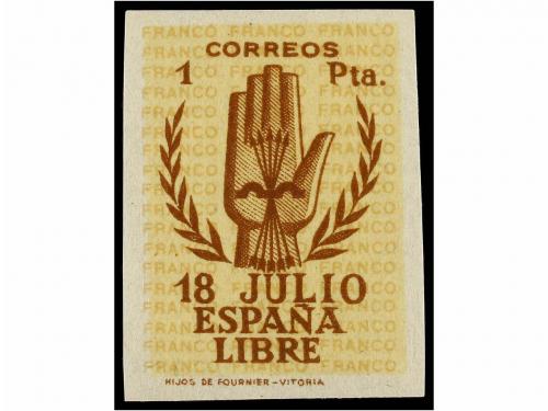 ** ESPAÑA. Ed. 851/54s. SERIE COMPLETA SIN DENTAR. LUJO. Cat
