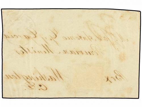 ✉ PERU. Sc. 18. 1868. FRONTAL circulado a U.S.A. con sello d