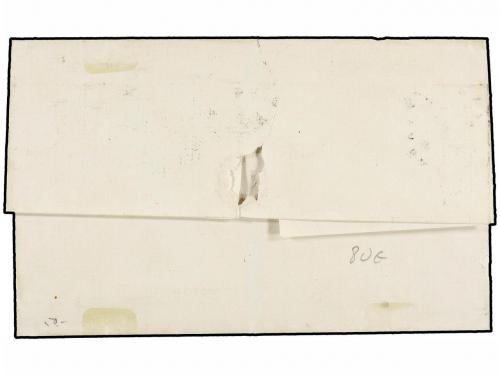 ¿ PERU. Sc. 17. 1875. LIMA a TACNA.10 cts. rojo, mat. RECTÁN