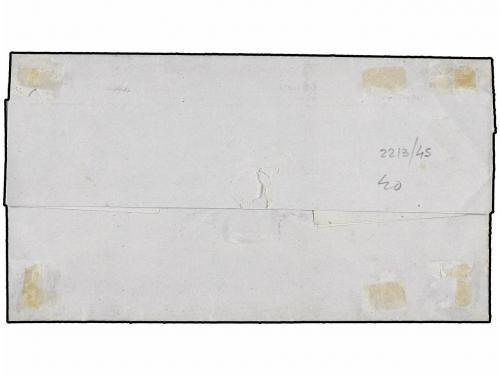 ¿ PERU. Sc. 16. 1869. CALLAO a LIMA. 5 ctvos. verde, mat. CO