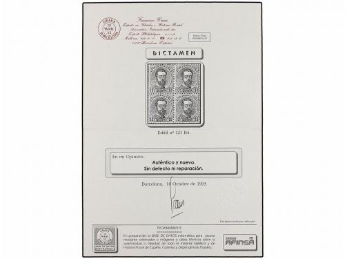 **/* ESPAÑA. Ed. 98, 107, 121 (4). 50 mils. violeta, 50 mils