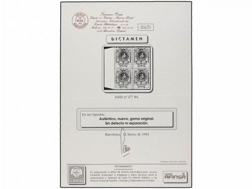 **/* ESPAÑA. Ed. 272, 274 (4). 20 cts. verde bronce y 50 cts