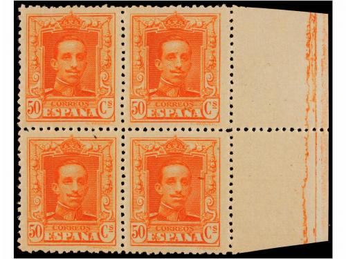 ** ESPAÑA. Ed. 319/20 (4). 40 cts. azul y 50 cts. naranja. B