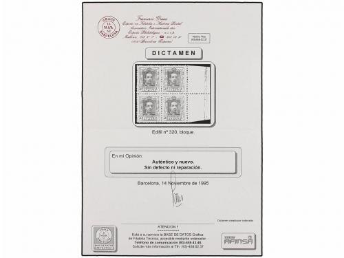 ** ESPAÑA. Ed. 319/20 (4). 40 cts. azul y 50 cts. naranja. B
