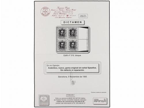 ** ESPAÑA. Ed. 319/20 (4). 40 cts. azul y 50 cts. naranja. B