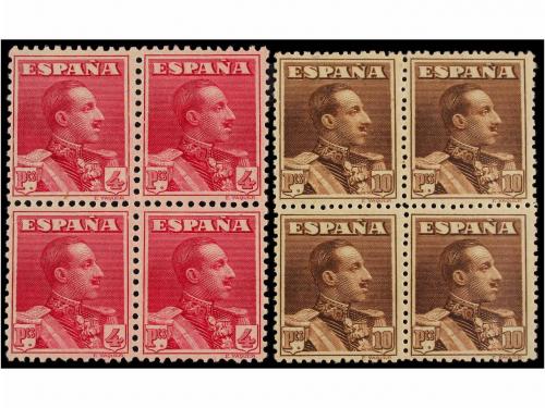 ** ESPAÑA. Ed. 310/23 (4). Cuatro series completas en tiras,