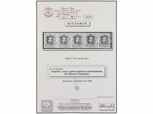 ** ESPAÑA. Ed. 310/23 (4). Cuatro series completas en tiras,