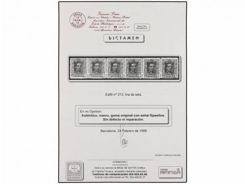 ** ESPAÑA. Ed. 310/23 (4). Cuatro series completas en tiras,