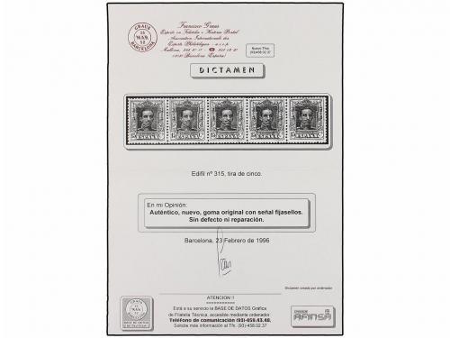 ** ESPAÑA. Ed. 310/23 (4). Cuatro series completas en tiras,