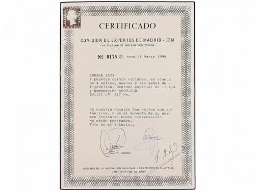 ** ESPAÑA. Ed. 310/23 (4). Cuatro series completas en tiras,