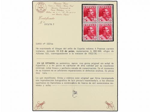 ** ESPAÑA. Ed. 310/23 (4). Cuatro series completas en tiras,