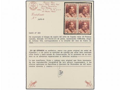 ** ESPAÑA. Ed. 310/23 (4). Cuatro series completas en tiras,