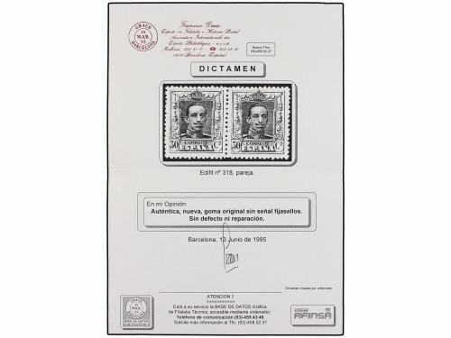 ** ESPAÑA. Ed. 310/23 (4). Cuatro series completas en tiras,