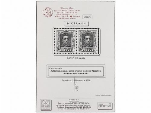 ** ESPAÑA. Ed. 310/23 (4). Cuatro series completas en tiras,