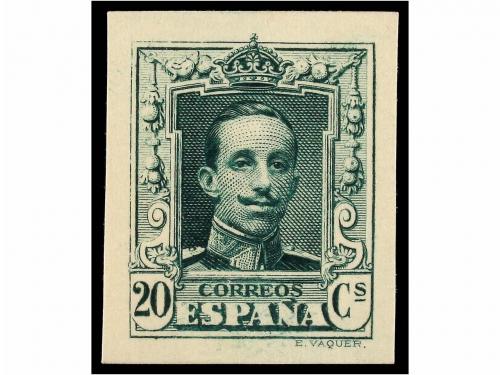 (*) ESPAÑA. Ed. 310, 316 (2). PRUEBAS DE PUNZÓN. 2 cts. negr