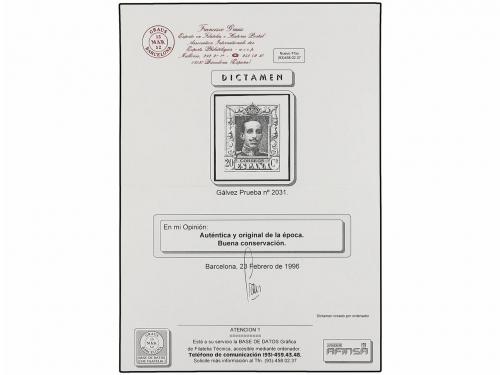 (*) ESPAÑA. Ed. 310, 316 (2). PRUEBAS DE PUNZÓN. 2 cts. negr