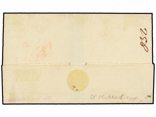 ¿ ESPAÑA. Ed. 1. 1850. MADRID a VALLADOLID. 6 cuartos negro,