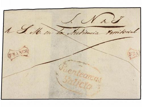 ° ESPAÑA. Ed. 1A. 6 cuartos negro, tipo II. Mat. prefilatéli