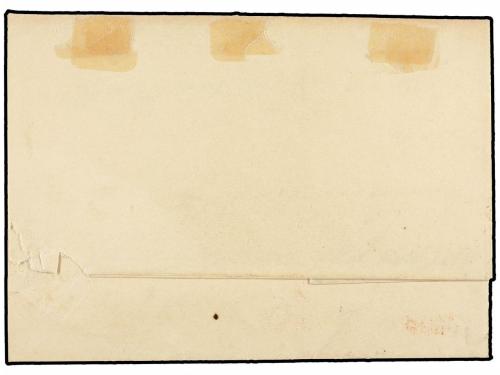 ¿ ESPAÑA. Ed. 1A. 1850. PUEBLA a SANTIAGO. 6 cuartos negro,