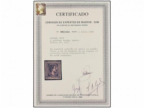 ** ESPAÑA. Ed. 170. 4 pts. verde. Excelente centraje. PIEZA