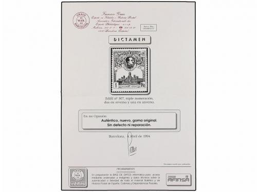 **/* ESPAÑA. Ed. 297/09. SERIE COMPLETA, sellos de 5 cts., 5