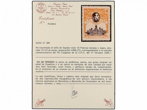 **/* ESPAÑA. Ed. 297/09. SERIE COMPLETA, sellos de 5 cts., 5