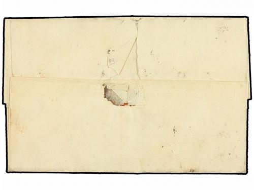 ¿ ESPAÑA. Ed. 6. 1851. BARCELONA a PUEBLA DEL DEAN. 6 cuarto