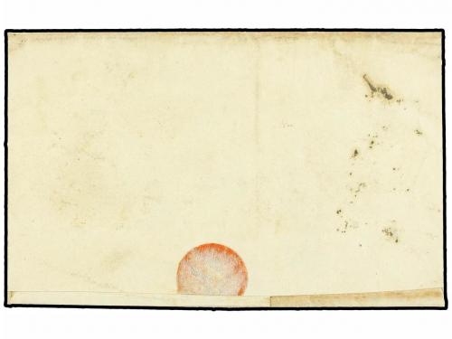 ¿ ESPAÑA. Ed. 6. 1851. Envuelta circulada a ORTIGOSA. 6 cuar