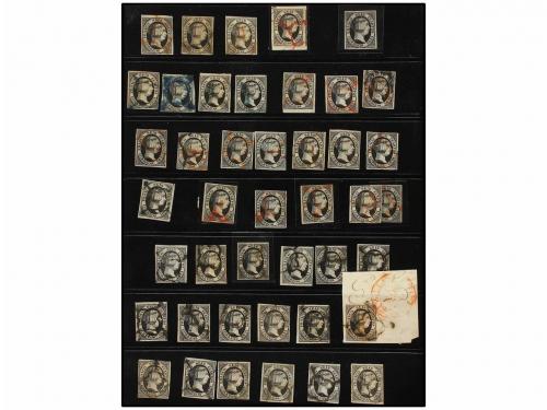 ° ¿ ESPAÑA. Ed. 6. 6 cuartos negro. Resto de colección con s