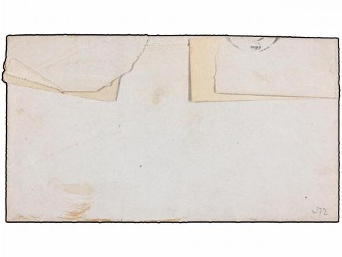 ✉ ESPAÑA. Ed. 107. 1870. PUIGCERDÀ a BARCELONA. 50 mils. azu