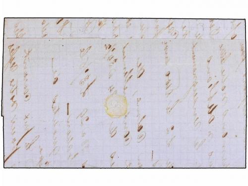 ¿ ESPAÑA. Ed. 52. 1861. LIVORNO (Italia) a PALMA DE MALLORCA