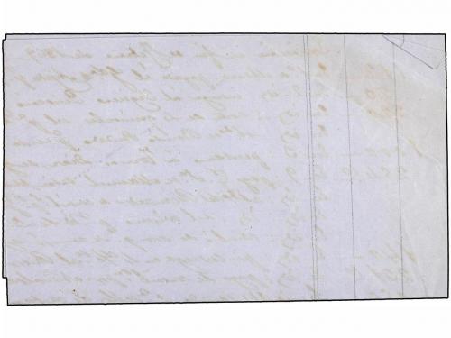 ¿ ESPAÑA. Ed. 87. 1867. BARCELONA a ÁVILA. 2 cuartos castaño