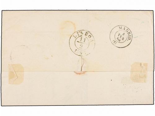 ✉ ESPAÑA. Ed. 91, 92, 96. 1868. BARCELONA a BUENOS AIRES. 50