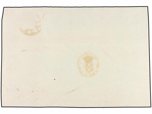 ¿ ESPAÑA. Ed. 38. 1863. Frente de Plica Judicial circulado d