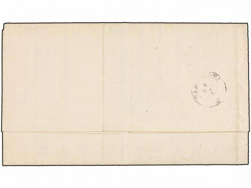 ✉ ESPAÑA. Ed. 95. 1868. MOTRIL a BARCELONA. 25 mils. azul y 