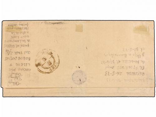 ¿ ESPAÑA. Ed. 118, 121, 126. 1873. BARCELONA a BUENOS AIRES.