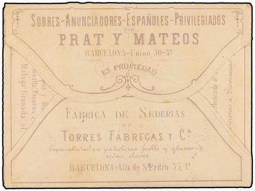 ✉ ESPAÑA. Ed. 204. 1880. BARCELONA a SANTA COLOMA DE FARNÉS.