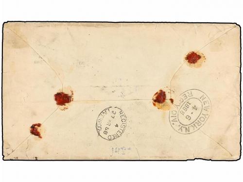 ¿ ESPAÑA. Ed. 203 (3), 210. 1888. BARCELONA a ST. LOUIS (Usa