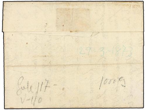 ✉ ESPAÑA: PREFILATELIA. 1773 (29 Marzo). BARCELONA a NORMAND