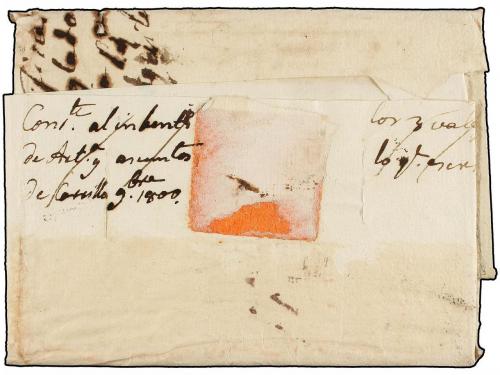 ¿ ESPAÑA: PREFILATELIA. 1800 (9 Noviembre). BARCELONA a GERO