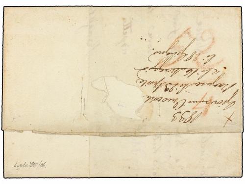 ¿ ESPAÑA: PREFILATELIA. 1833. RAGUSA (Croacia) a BARCELONA.