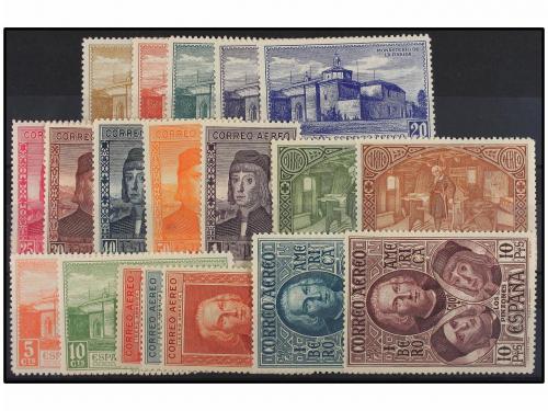 ** ESPAÑA. Ed. 531/46, 547/58 y 559/65. Series de correo y a