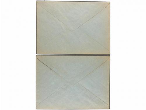 ✉ ESPAÑA. Ed. 499/16. 1930. SERIE COMPLETA en dos cartas no 