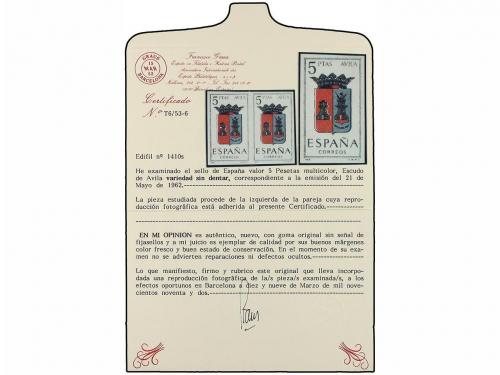 ** ESPAÑA. Ed. 1410s. ESCUDO DE ÁVILA. 5 pts. multicolor SIN