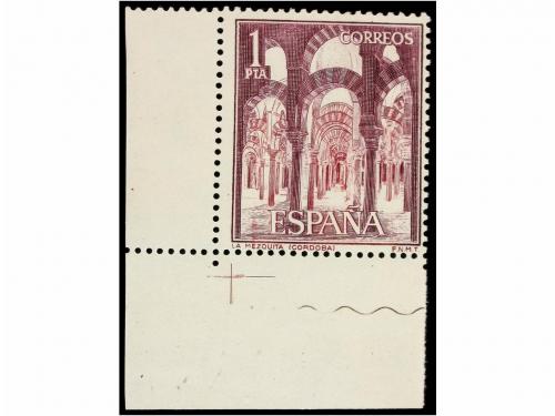 ** ESPAÑA. Ed. 1549. TURISMO. 1 pta. violeta FALTA LA IMPRES