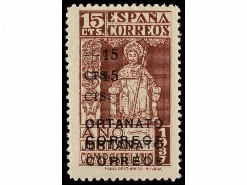 ** ESPAÑA: BENEFICENCIA. Ed. NE 33hh, NE 33hehh. 15 cts. s. 