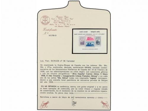 * ESPAÑA E. LOCALES PATRIOTICAS: BURGOS. Ed. 96hi. HB, habil