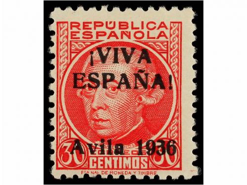** ESPAÑA E. LOCALES PATRIOTICAS: AVILA. Ed. 6/10. SERIE COM