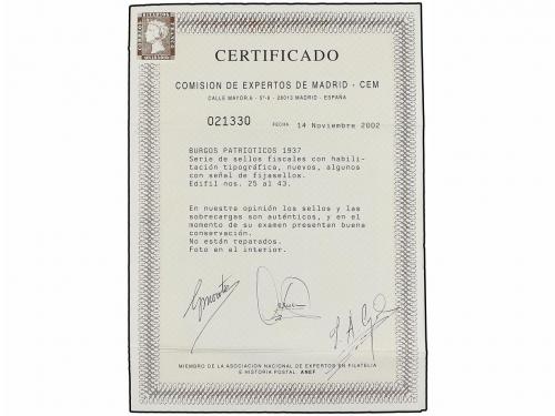 * ESPAÑA E. LOCALES PATRIOTICAS: BURGOS. Ed. 25/43. SERIE CO